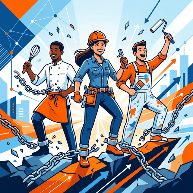 Ondernemers die vrij breken van dure platforms